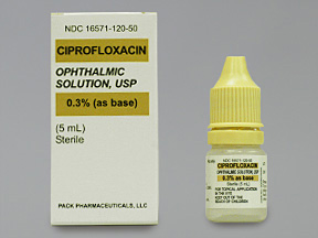 CIPROFLOXACIN HCL (CILOXAN) 